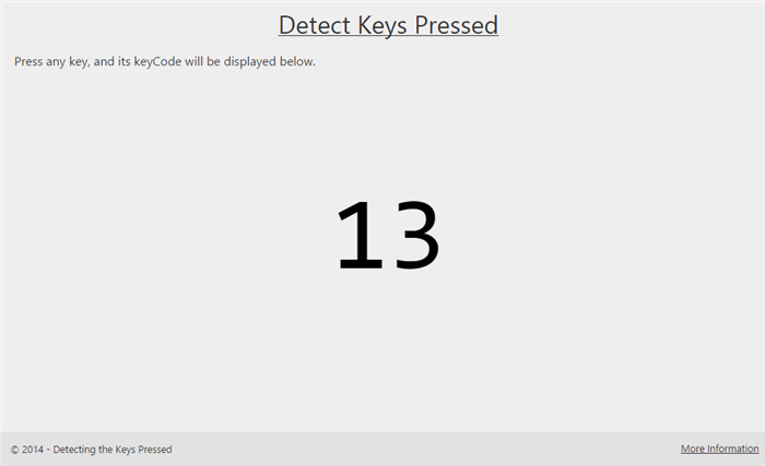 Enter key pressed
