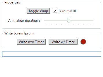 Adding and removing text in the AnimatedTextBox