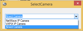 Select Kinect Camera protocol