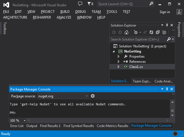 Playing with NuGet