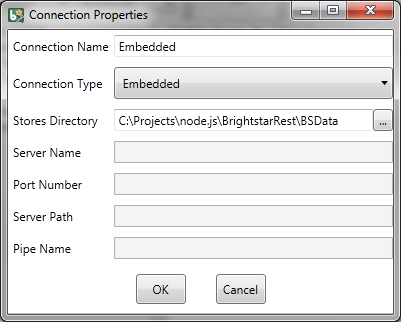 BrightstarDB Embedded Connection