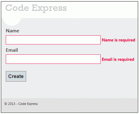 Validation Message when both fields are empty