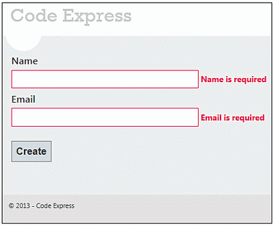 Validation Message when both fields are empty