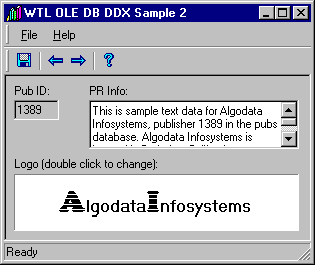 WTL OLE DB DDX Sample 2