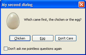 Chicken or Egg dialog