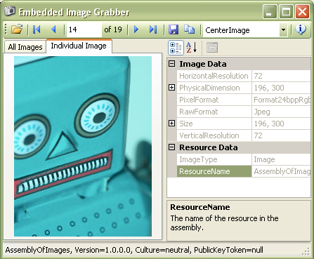 Embedded Image Grabber tool