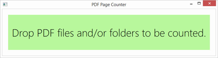 UI: Drop files and.or folders to be counted.