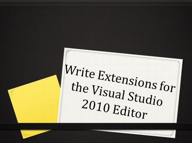 Editor Extensions