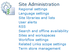 SharePoint 2010 Site Administration