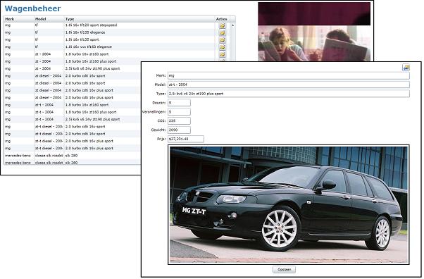 Screenshots of the sample application