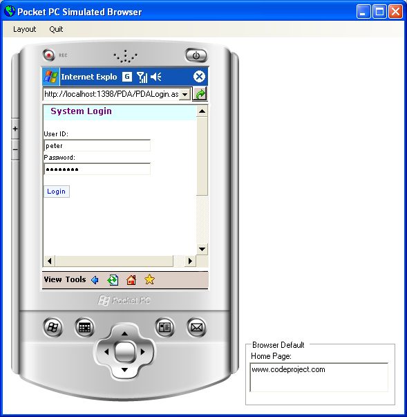 Pocket PC Browser
