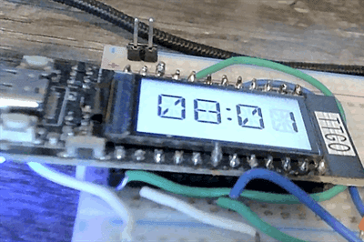 ttgo_clock: An Internet Enabled Retro Digital Clock