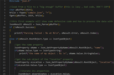 Zero Dynamic Allocation JSON Parser in C