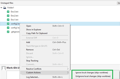 Thumbnail for Git – SourceTree Custom Actions for “skip-worktree” Option