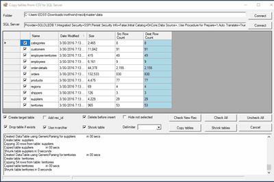 Thumbnail for CSV to SQL Server