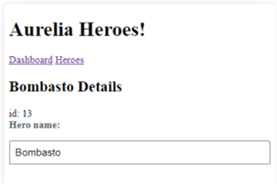 Thumbnail for Tour of Heroes: Aurelia, with ASP.NET Core Backend