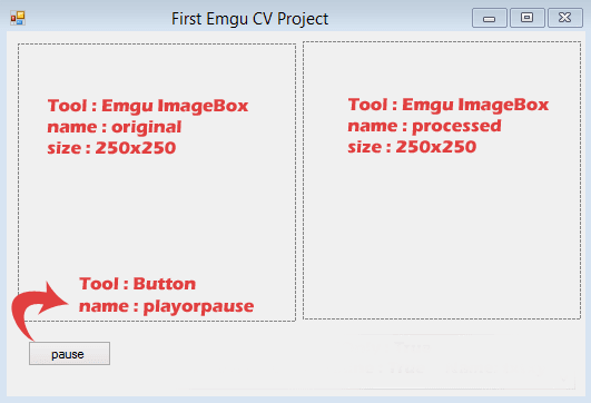 Emgu CV Form Design
