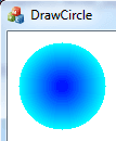 Draw a circle with gradient