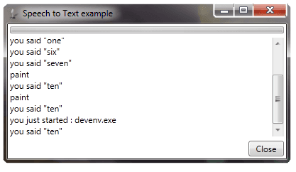 speech to text application