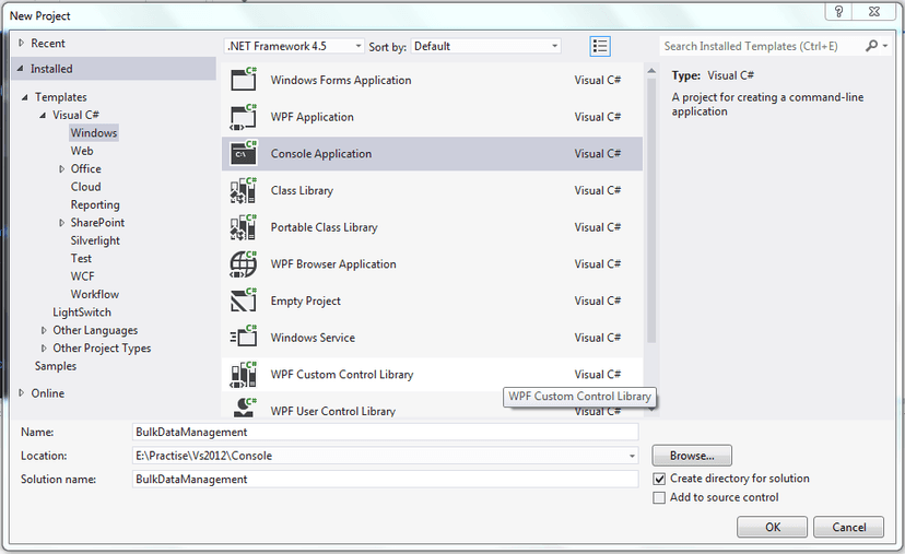 Bulk Data Management Application