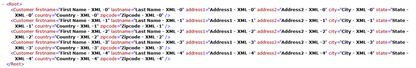 Bulk Data Management Customer XML Format