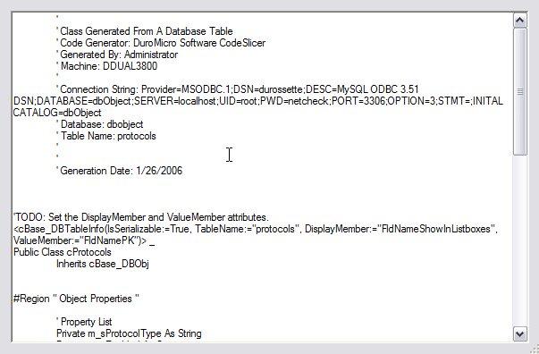 Select Table Dialog