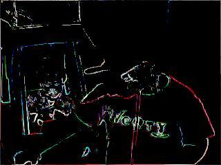Difference Edge Detection, 0 threshold