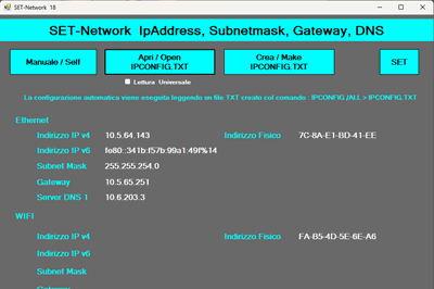 Thumbnail for SET Network Parameters with IPCONFIG and Text Files
